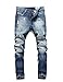 Eyer New Classic Men Stylish Designed Straight Slim Fit Trousers Casual Jean Pants