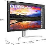 LG 32UN650P 32 inch 4K UHD IPS Monitor HDR10 AMD FreeSync White view 10