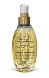 OGX Shimmering Keratin Oil, Ever Straight Brazilian Keratin Therapy, 4oz