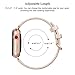 SWEES Leather Band Compatible for iWatch 38mm 40mm, Genuine Leather Replacement Strap Rose Gold Buckle Compatible iWatch Series 6 5 4 3 2 1 Sports & Edition Women And Men, Rose Gold