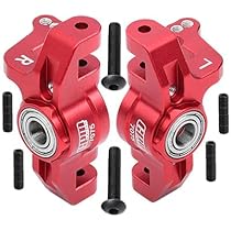 thumbnail image 2 of GPM Aluminum Front C-Hubs Upgrade For Losi 1:10 Lasernut U4 & Tenacity DB Pro RC Cars - 6pc Red Set 2 of 9