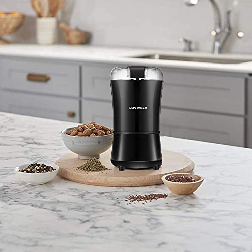 Electric Coffee Grinder, Coffee Bean Blade Grinders, Stainless Steel Blade, Portable & Compact