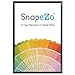 SnapeZo Poster Frame 36x48 Inches, Black 1.7 Inch Aluminum Profile, Front-Loading Snap Frame, Wall Mounting, Wide Series