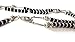 Shiny Jewelers USA Men's Hip Hop Jesus Cross Rosary Acrylic Beaded Long Fashion Necklace (Silver/Black)