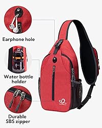 WATERFLY Crossbody Sling Backpack Sling Bag Travel