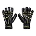 Storelli Gladiator Pro 1.0 Goalkeeper Gloves | Professional Soccer Goalie Gloves with Finger Spines | Superior Finger and Hand Protection | Black | Size 10