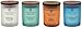 Chesapeake Bay Candle Mind & Body Collection Small Jar Scented Candle #1, 4-Piece Set