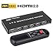 4K HDMI 2.0 Switch 5x1, ROOFULL 5 In 1 Out HDMI Switch 4K 60Hz HDR Dolby Vision HDCP 2.2 3D 1080P Switcher with IR Remote for PS4 Pro, UHD TV, XBox One/360, Apple TV (5 Ports)