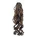 SWACC 12-Inch Curly Ponytail Extension, Synthetic Hair, Claw Clip, Medium Ash Brown