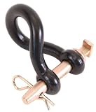Koch Industries 4004593 Koch /M8295 Heat Treated Heavy Duty Twist Tractor Clevis, 1 in X 5 in L, 25000 Lb, 1", Black