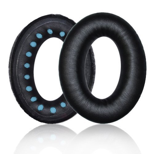 Replacement Earpad ear pad Cushions For Bose QuietComfort QC2, QC15, QC25, AE2 Headphone With IT IS Logo Headphone Cable Cord Clip - Thumbnail 5