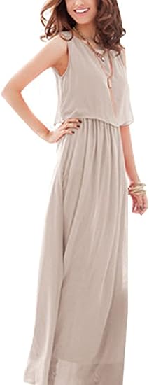 Amazon Co Jp ニーマンバイ レディース ロング ふんわり シフォン マキシ丈 ワンピース マキシ ドレス S 3xl 服 ファッション小物