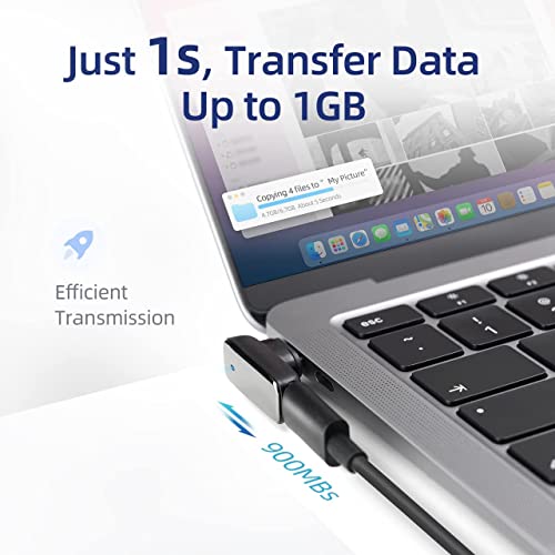 USB C Magnetic Adapter Type C Connector: USB 3.1 Charging Cable Switcher Converter - PD 100W Quick Charge - 9GB/s Data Transfer 4K@60Hz Video Output - Compatible with MacBook Pro/Air USB C Devices