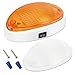 Kohree LED RV Exterior Porch Utility Light with Switch 12v Replacment Light for RVs, Trailers, Campers, 5th Wheels. 360 Lumen, White Base, Included Clear and Amber Lenses Removable