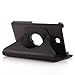 AiSMei Tab 4 8.0 Case, Rotating Stand Case for Samsung Galaxy Tab 4 8.0 SM-T330NU SM-T331, SM-T337 8-Inch Tablet PC, 8inch PU Leather Case + Bonus Stylus + Screen Protector - Black