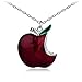 lan27 Once Upon A Time Snow White Regina Crystal Red Poison Apple Pendant Necklace Fan Gift (Big)