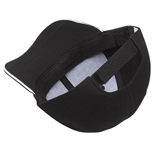 Challyhope Classic Baseball Hat, Unisex Plain Baseball Cap Adjustable Size Curved Visor Hat. Polo Style Low Profile (Black 001) - Thumbnail 3
