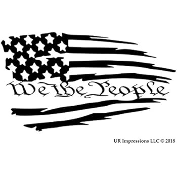 Lion Lamb Dove Cross American Flag Sticker - 5 Inch Vinyl Bumper Decal