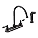 Designers Impressions 652398 Oil Rubbed Bronze Kitchen Faucet w/Sprayer - 8 inch Centers