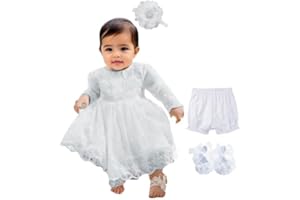 Bow Dream Christening Gown Baby Girl Lace Toddler White Special Occasion Dresses