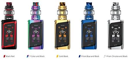 Smok Morph 219 Dual 18650 1.9 Inch Touch Screen 219W TC Vape Kits TF2019 Tank No Nicotine No Tobacco TPD Compliant (Blue/Black)