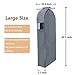 Hanging Clothing Storage Bag, HOMEYA Garment Wardrobe Closet Organizer Bags Luggage Protector Cover with zippered & Clear Window for Coat Dress Suit - L