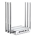 AFOUNDRY Wireless Router Fast High Speed Wifi Router 5x5dBi Antenna Metal Computer Router for Home office Network(Silvery)