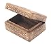 DharmaObjects Hand Carved Hindu OM Wooden Storage Box