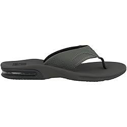 Reef Men's Sandals, Fanning, Grey/Black, 5