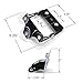 FOXCID 2 Pcs Light Holder Adjustable Bracket Replacement for LED Traffic Advisor Emergency Warning Vehicle Strobe Lights