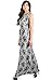 KOH KOH Womens Sleeveless Floral Lace Print Summer Cocktail Long Gown Maxi Dress