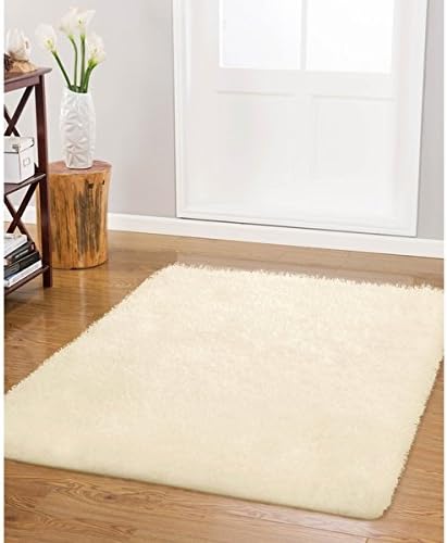 Nothing Beyond Claudia Plush Shag Bath/Ascent Rug Color - Ivory, Size - 3 X 5 Feet
