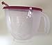 Tupperware Mix-N-Stor Batter Bowl 8 Cup Measuring Pitcher Raspberry Red BPA-Free