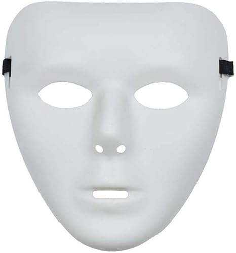 Amazon Co Jp ハロウィーンマスクストリートダンスマスク イースター男性フルフェイスマスク ストリートダンス パフォーマンス マスクパーティー 仮面舞踏会などに使用できます 白 ホーム キッチン
