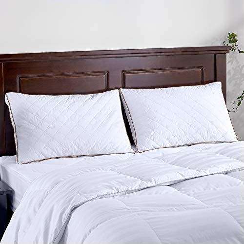 puredown Goose Down Pillows for Sleeping Gusseted Bed Pillows Down