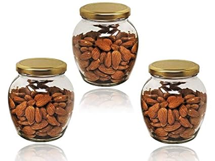 Buy Qgpls Matka Shape Glass Jars With Airtight Lid Spice Glass
