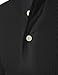 H2H Men's Shirt Long Sleeve Cotton Lightweight Henley T-Shirt Black US L/Asia XL (CMTTL045)