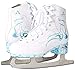 American Athletic Shoe Women's Sumilon Lined Figure Skates with Turquoise Outsole
