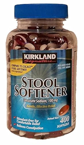 KIRKLAND Signature Stool Softener 100 mg, 400 Softgels