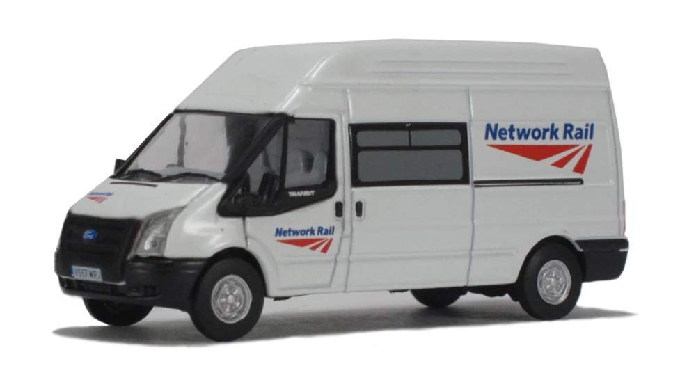 Oxford Diecast 76FT005 Ford Transit Network Rail White OO Gauge