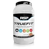 RSP TrueFit - Lean Meal Replacement Protein Shake with Fiber & Probiotics from Essential Real Whole Foods, 2 Pound Protein Powder for Men & Women (Cinnamon Churro, Original)