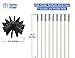 Fette Appliance - Flexible Dryer Vent Cleaning Kit, Lint Remover, Extends up to 12 Feet, Synthetic Brush Head, Use with or Without a Power Drill (12 Feet)
