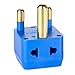 South Africa Adapter by Yubi Power 2 in 1 Universal Travel Adapter with 2 Universal Outlets - 3 Pack - Black White Blue - Type M for South Africa, Lesotho, Mozambique, Namibia, Nepal and more!
