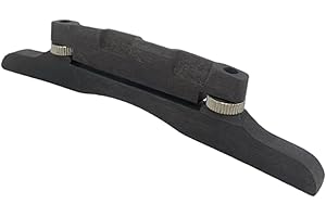 KiBcsLic Mandolin Bridge Professional Adjustable Saddle Bridge for String Instruments