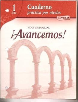 Avancemos Cuaderno Practica Por Niveles Workbook Teacher S Edition Level 1 Spanish Edition Mcdougal Littel 9780618751013 Amazon Com Books