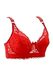 Pink Queen® Women Sexy Full Lace Sheer Underwire Push Up Bra