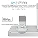 PRESS PLAY Charging Dock for Apple Watch & iPhone (Apple Certified), ONEDock Power Station w/Built-in Original Apple Lightning Connector for Docking, Made for Series, 5,4,3,2,1, AirPods, iPod