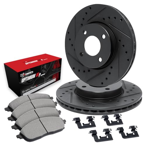 R1 Concepts Front Brake Kit Fits 1990-1993 Mitsubishi Galant| Optimum Oep Pads,…