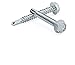 #10 x 1-1/2'' Hex Washer Head Self-Drilling Tek Screw Zinc Plated Steel for Attaches Sheet Metal Steel or Steel to Metal - Box of 100
