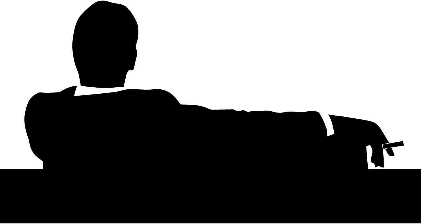 Amazon Com Mad Men Don Draper On Couch Decal Sticker For Car